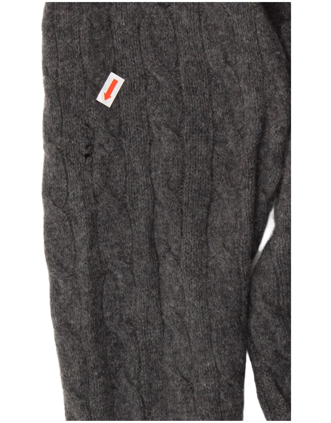 Polo Ralph Lauren Męski sweter z okrągłym dekoltem XL, szara wełna