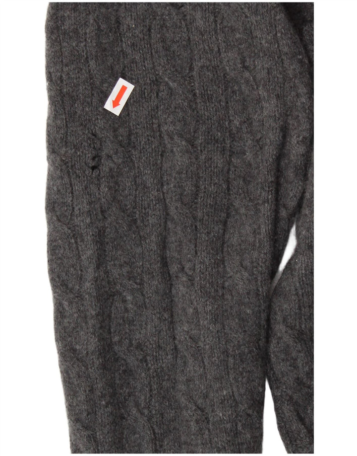 Polo Ralph Lauren Męski sweter z okrągłym dekoltem XL, szara wełna