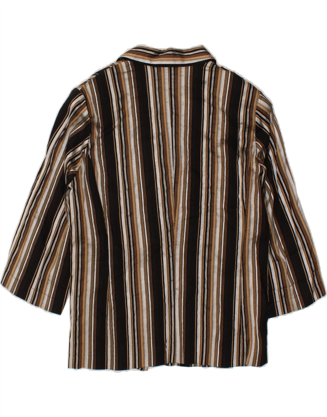 CAVITA Womens 4 Button Blazer Jacket UK 14 Medium Multicoloured Striped Vintage CAVITA and Second-Hand CAVITA from Messina Hembry 