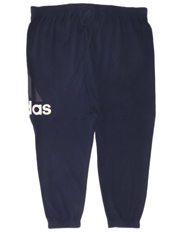 Męskie spodnie dresowe adidas Graphic Joggers 3XL granatowe, bawełniane
