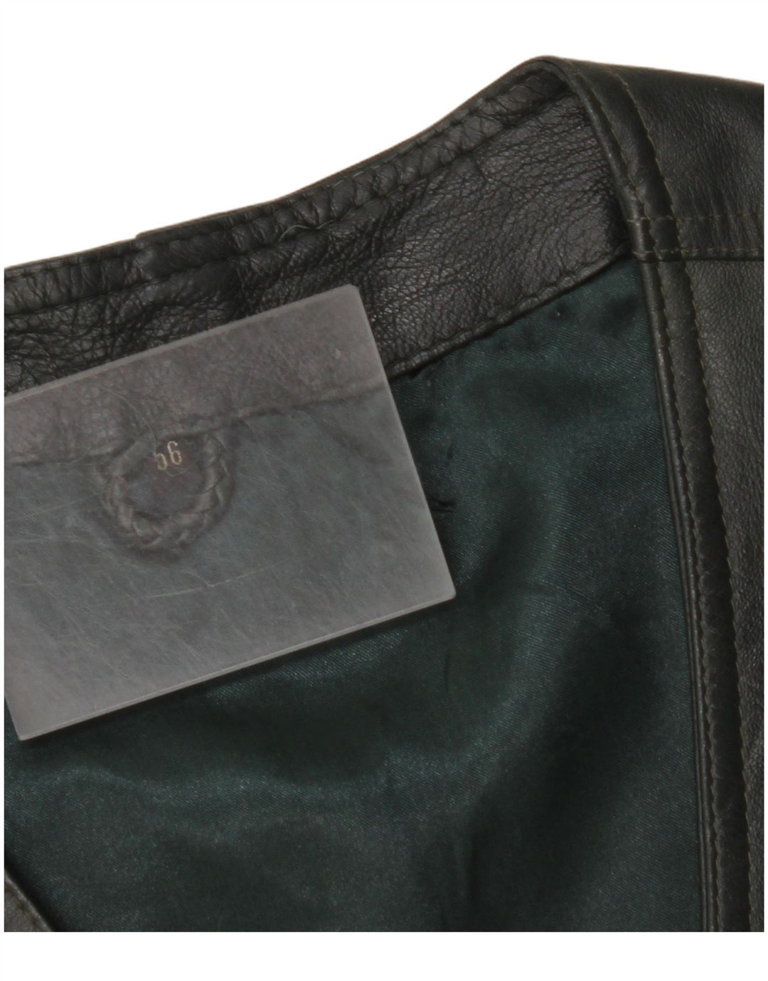 Męska kamizelka skórzana VINTAGE IT 56 2XL Skóra khaki