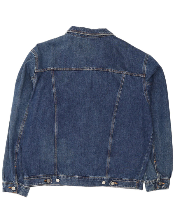 Vintage męska kurtka dżinsowa UK 44 2XL niebieska bawełniana