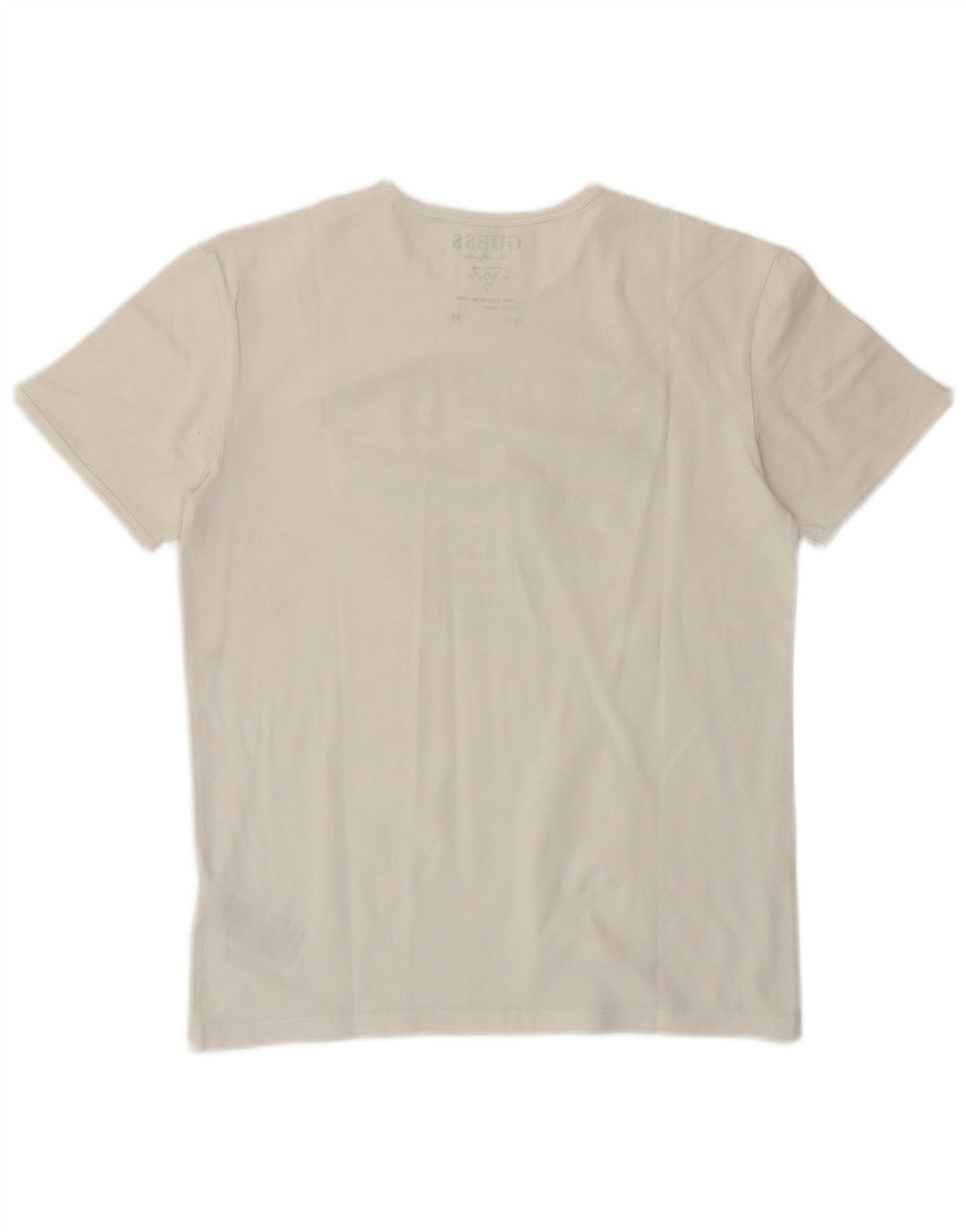 Damska koszulka graficzna Guess Top EU 38 Średnia biała bawełniana klasyczna