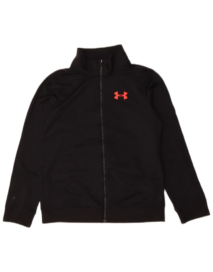 Kurtka dresowa chłopięca Under Armour, duża, czarna, poliester, 11-12 lat