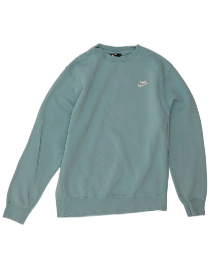 Męska bluza dresowa Nike, mała, turkusowa, bawełniana
