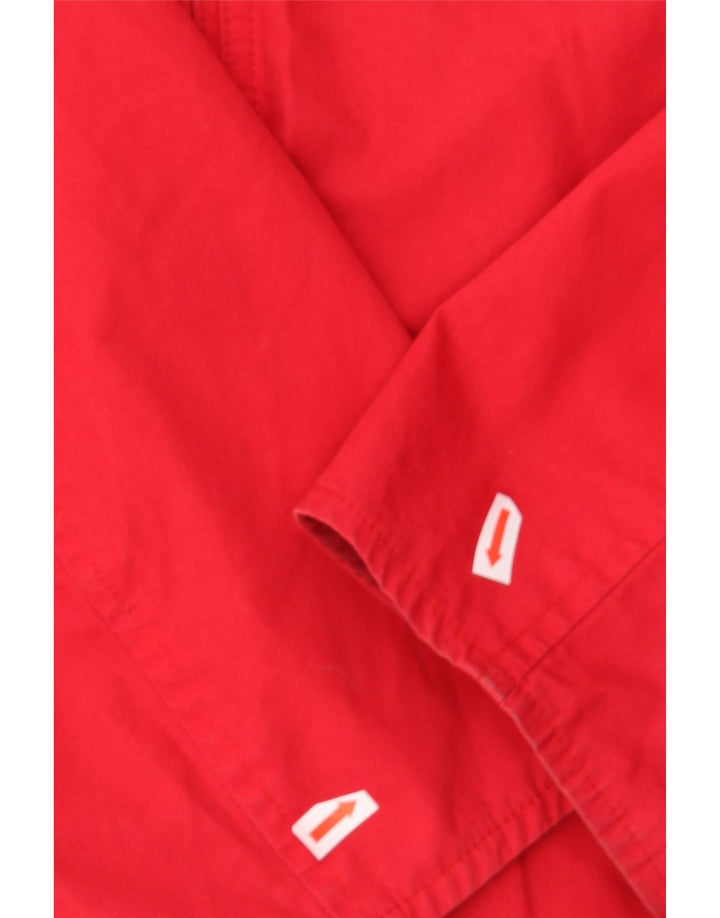 TIMBERLAND Mens Earthkeepers Windbreaker Jacket UK 38 Medium Red Polyester Vintage Timberland and Second-Hand Timberland from Messina Hembry 