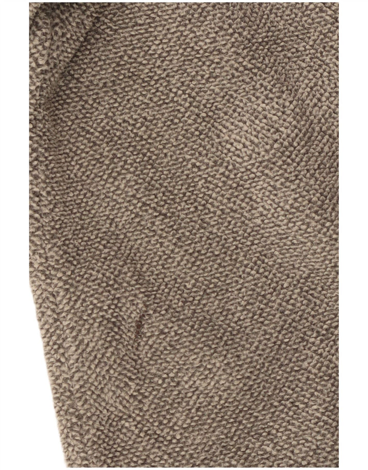 Marks & Spencer Męski sweter z zamkiem błyskawicznym, duży, szary poliester