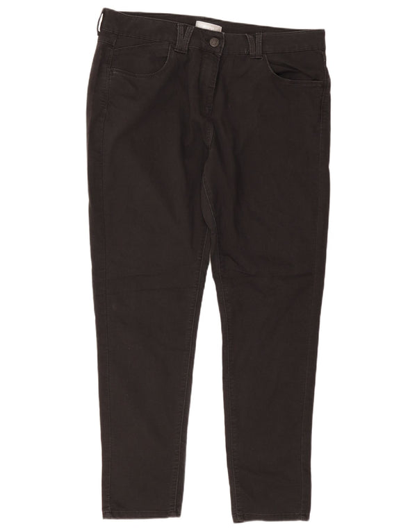 Marks & Spencer Damskie jeansy slim UK 18 XL W38 L28 Czarna bawełna