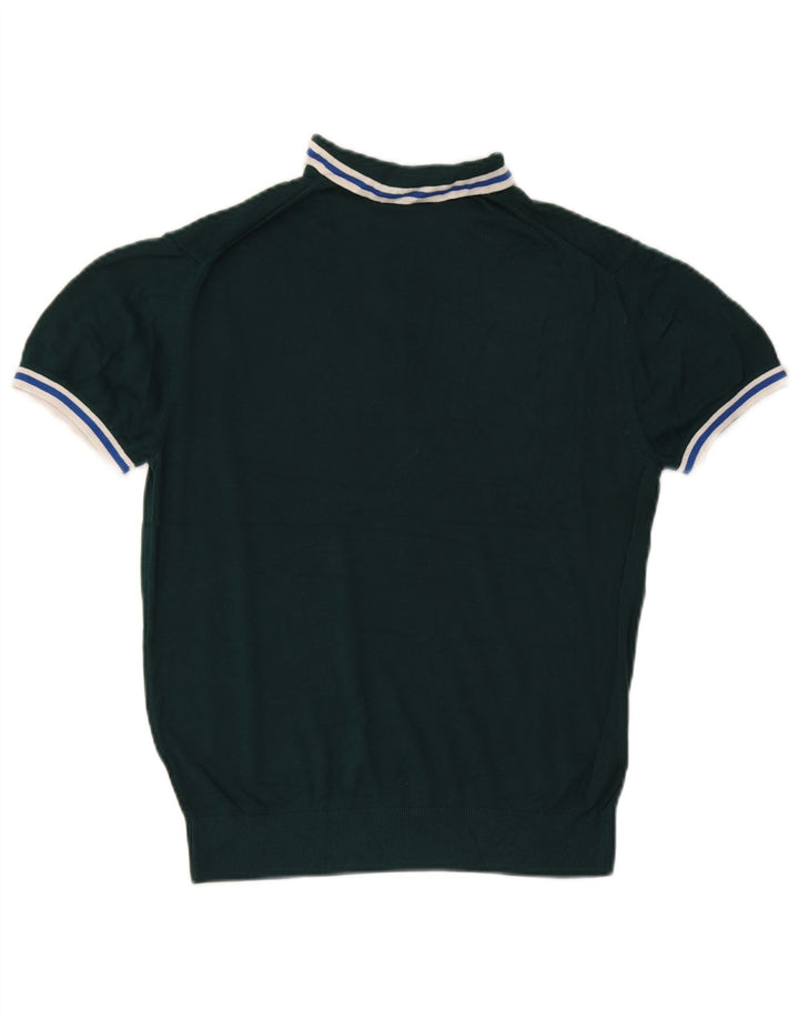 ZARA Mens Polo Shirt Medium Green