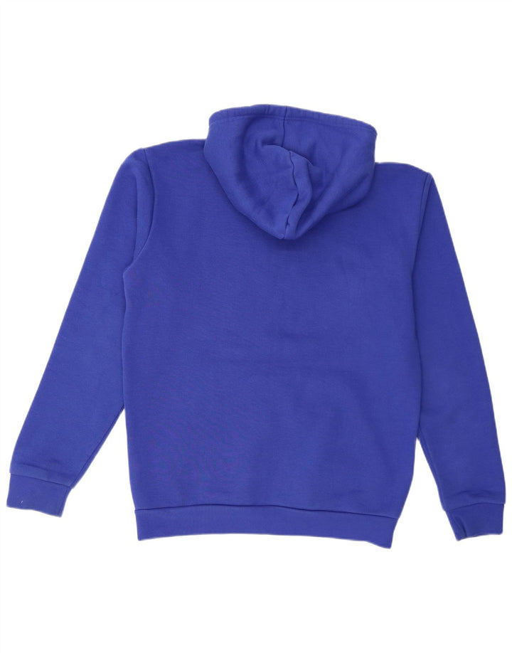 Adidas Męska bluza z kapturem, średnia niebieska, bawełniana