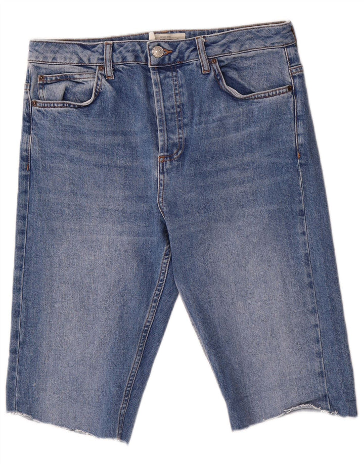 Damskie spodenki dżinsowe Topshop W30 Średnioniebieskie, bawełniane