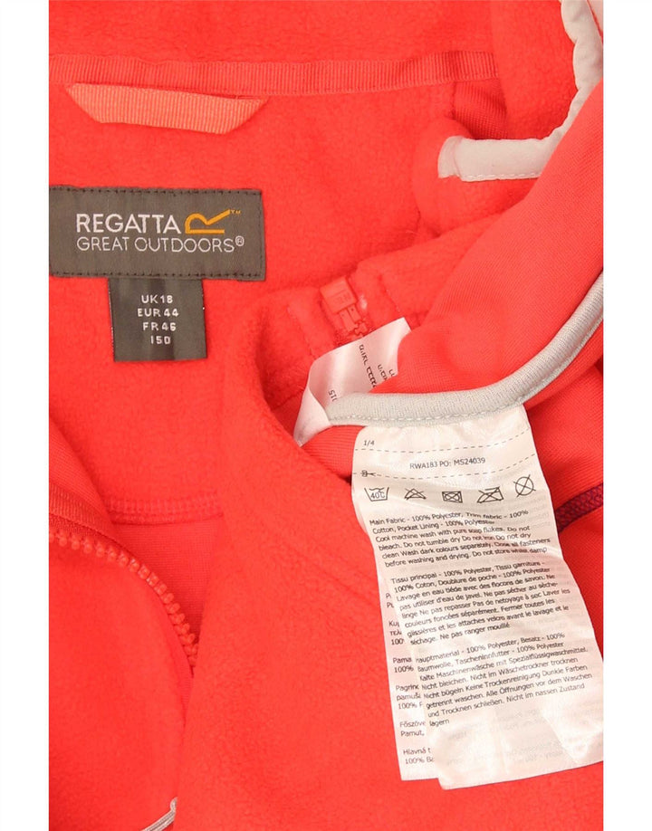 Damska bluza dresowa Regatta z polaru UK 18 XL, czerwona, poliester