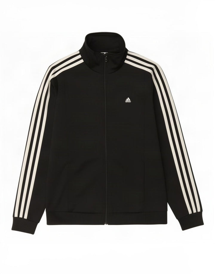 Damska kurtka dresowa Adidas UK 8/10, mała, czarna, poliester