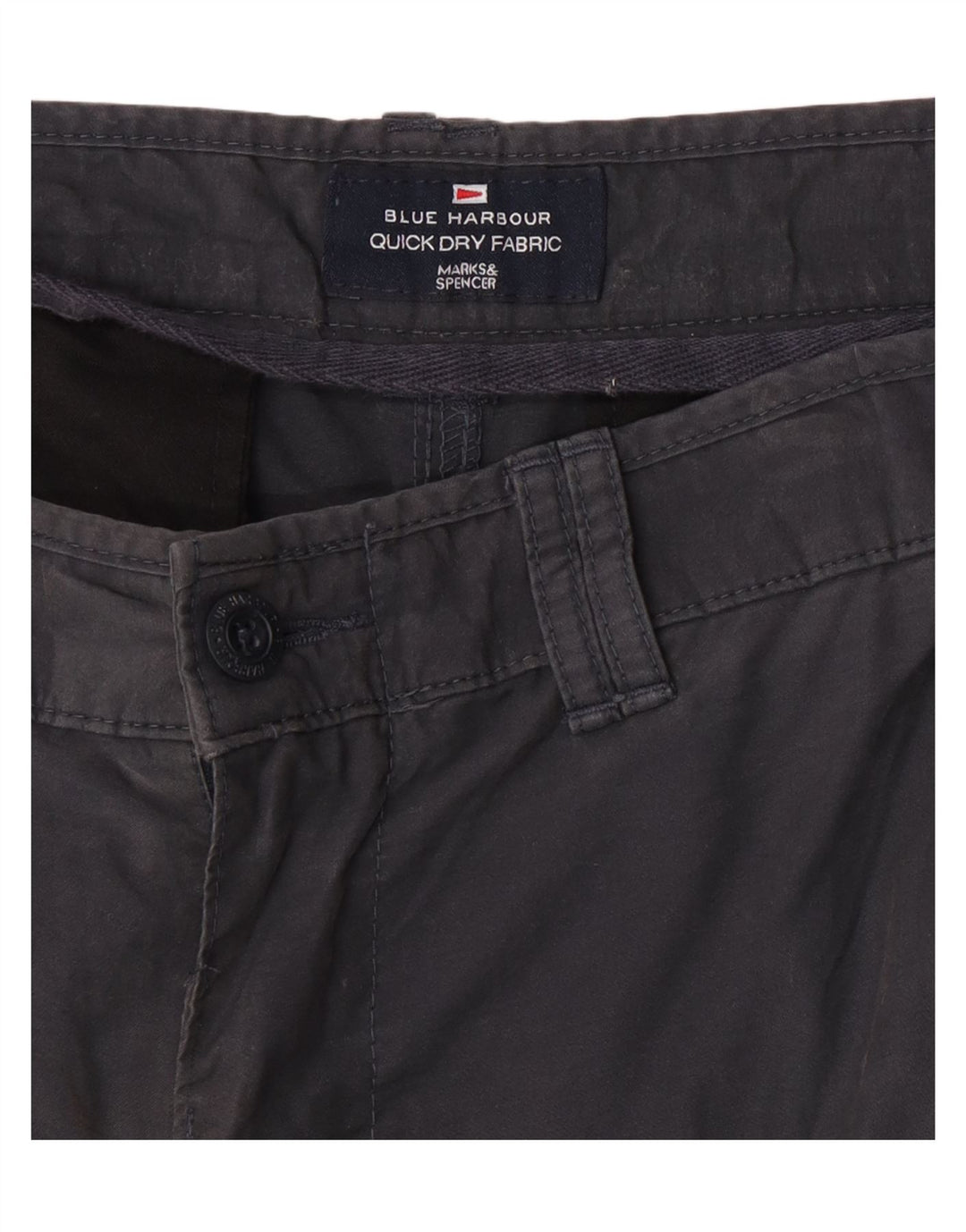 Marks & Spencer Męskie bermudy Blue Harbor Cargo W34, duże, szare