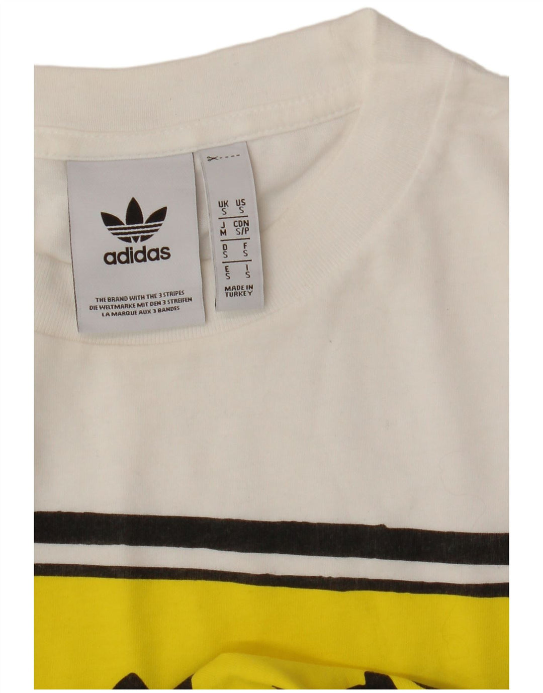 Męska koszulka z grafiką Adidas, mała, biała