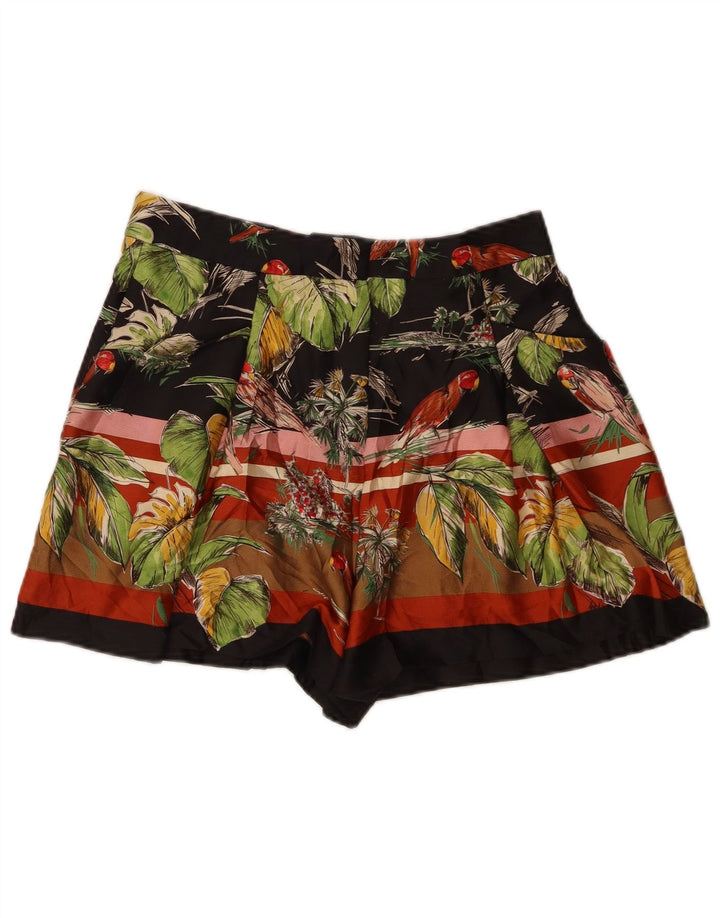 ZARA Womens Casual Shorts Medium W28  Multicoloured Floral Hawaiian