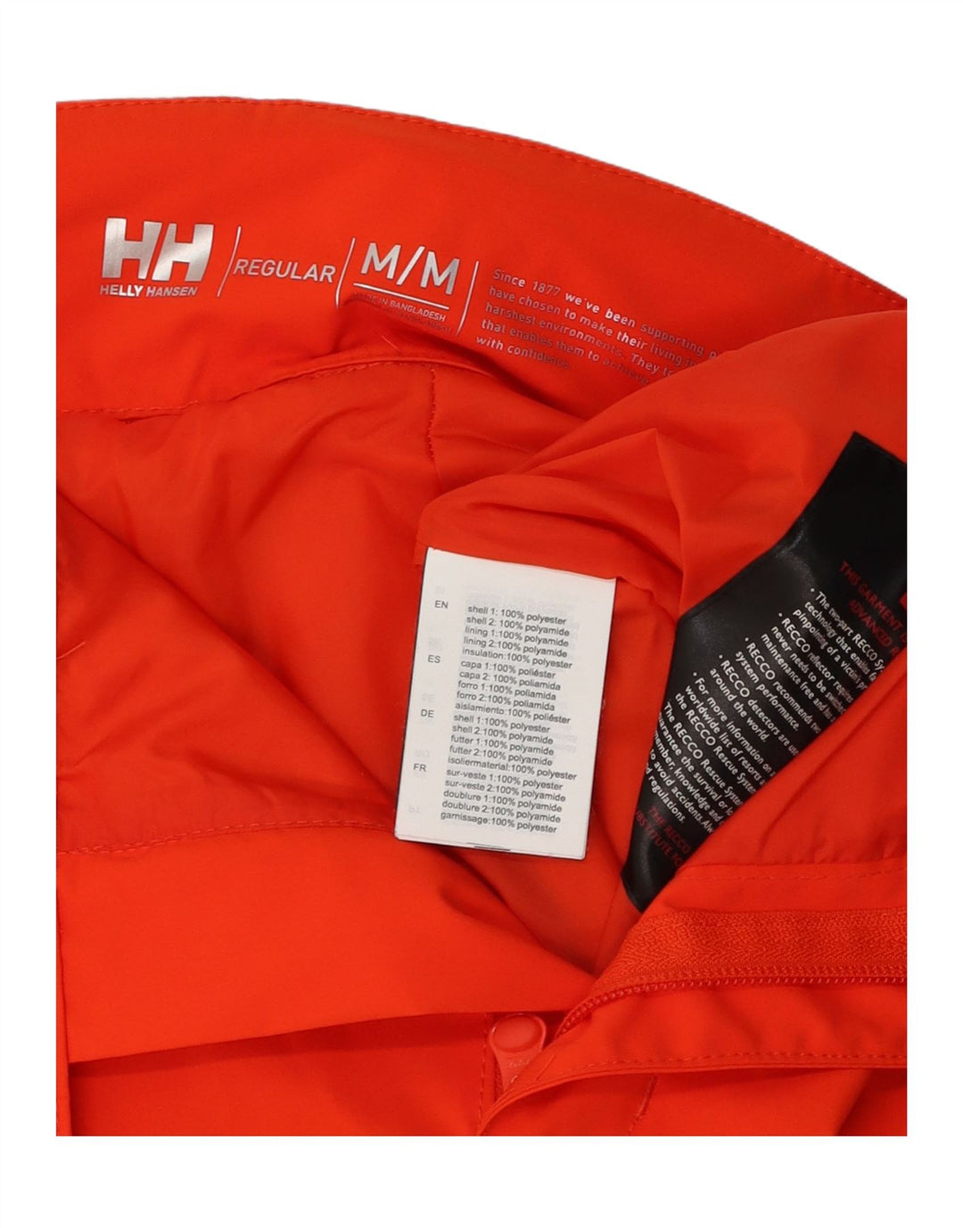 Męskie spodnie narciarskie Helly Hansen, średni czerwony poliester