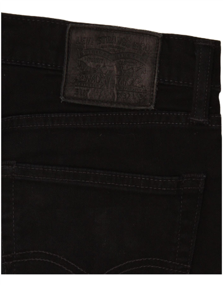 Męskie jeansy Levi's 511 Slim W32 L30 Czarna bawełna