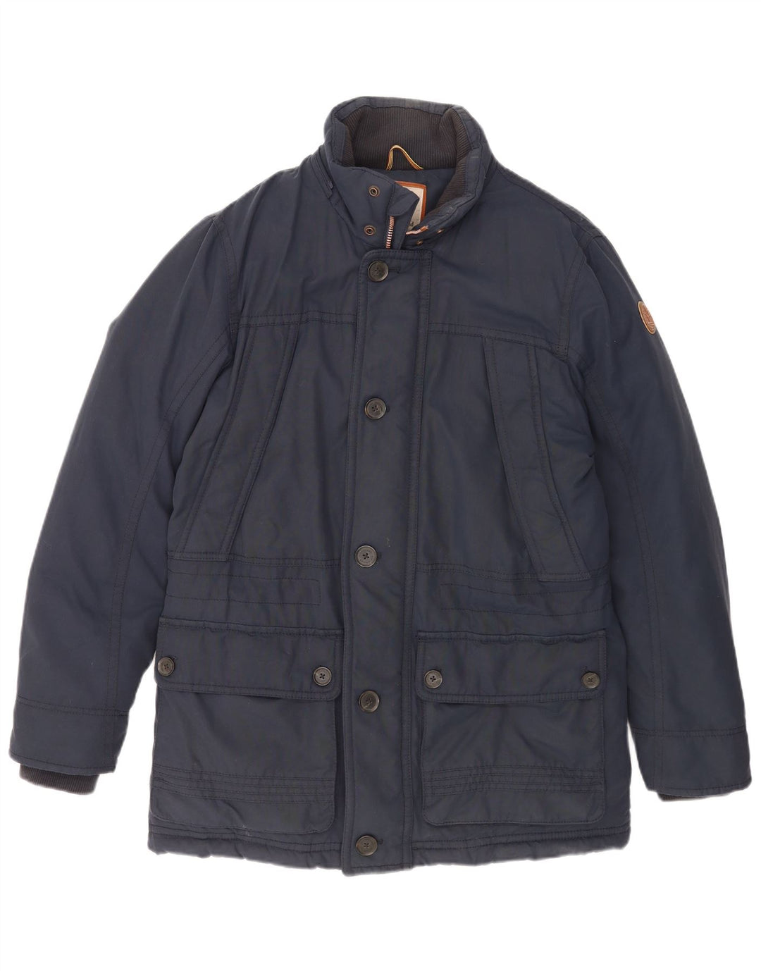 Męski ocieplany płaszcz Timberland UK 40, duży, granatowy, bawełniany