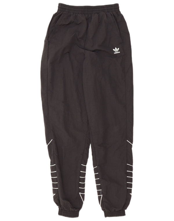 Damskie spodnie dresowe Adidas z grafiką Joggers UK 6 Mały czarny poliester