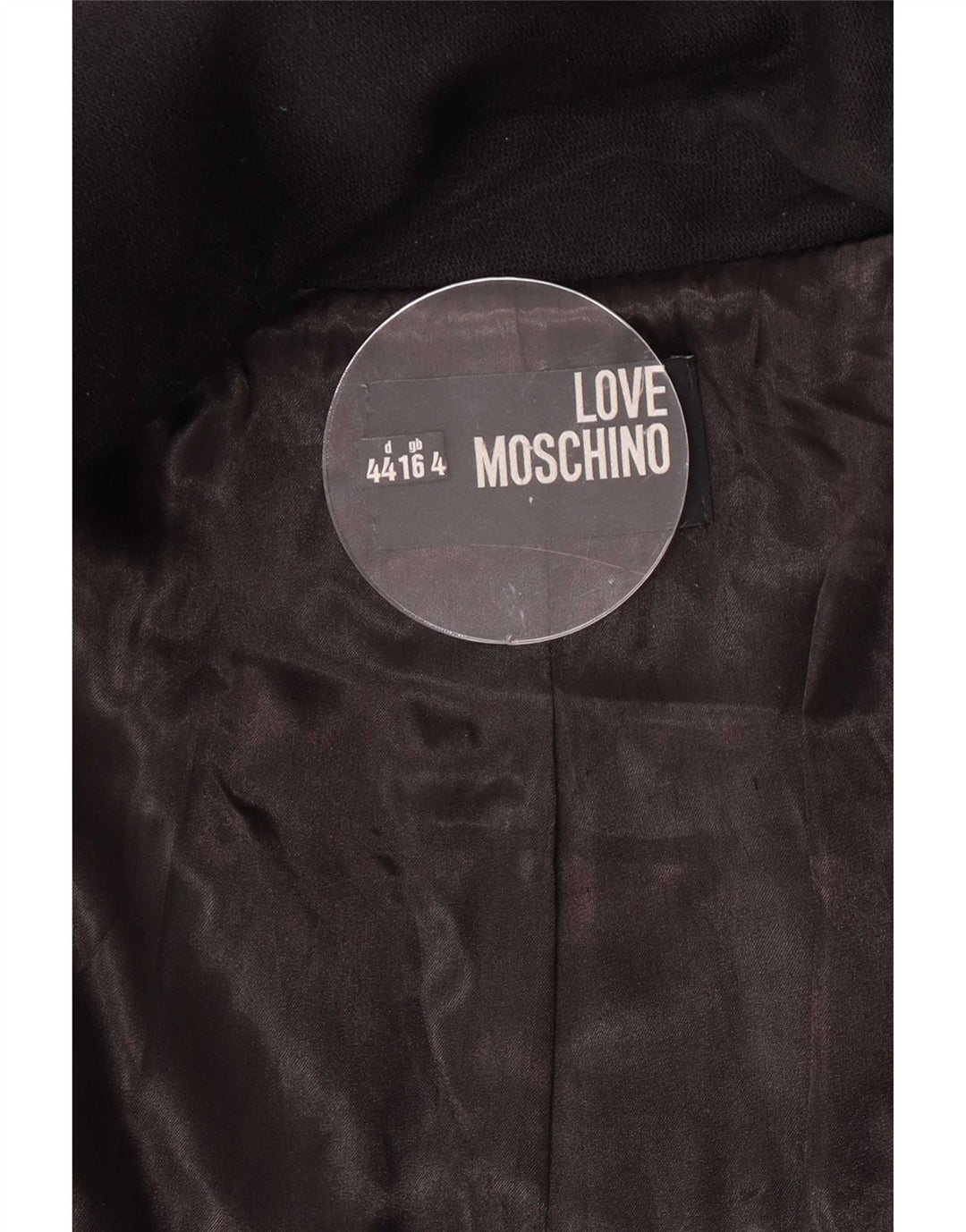 Płaszcz damski Moschino UK 16, duży, czarny
