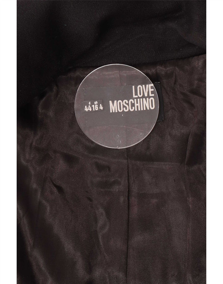 Płaszcz damski Moschino UK 16, duży, czarny