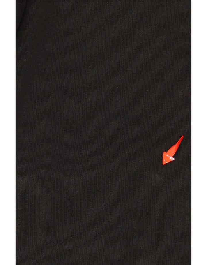 Damski sweter z kapturem i grafiką PUMA UK 16, duża, czarna bawełna z blokami kolorów