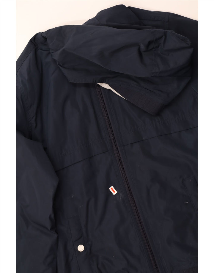 HUGO BOSS Boys Hooded Windbreaker Jacket 13-14 Years Small Navy Blue Vintage Hugo Boss and Second-Hand Hugo Boss from Messina Hembry 