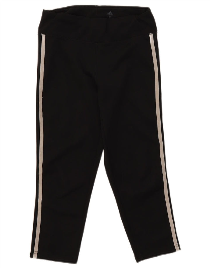 Damskie legginsy Adidas Aeroready Capri UK 8/10, mały, czarny poliester
