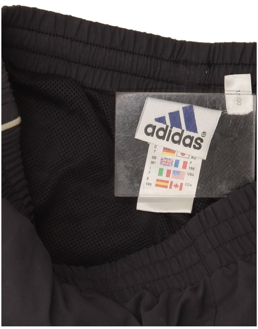 ADIDAS Mens Tracksuit Trousers Large  Navy Blue Polyester