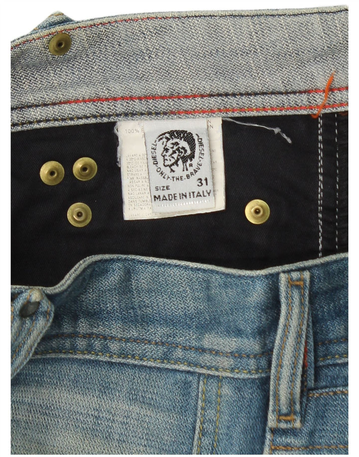 Diesel Męskie Proste Dżinsy W31 L32 Niebieskie Bawełniane