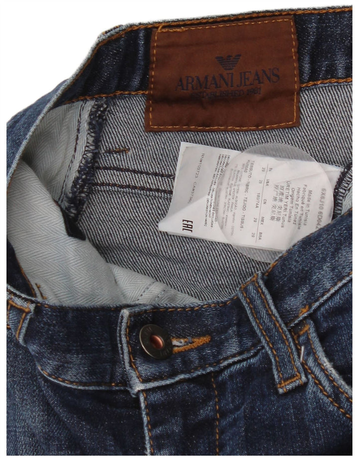 Damskie jeansy Armani Slim W29 L29 Niebieskie bawełniane