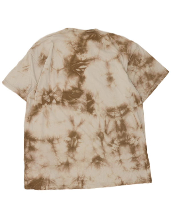 T-shirt męski Carhartt Top XL, beżowy, bawełniany Tie Dye