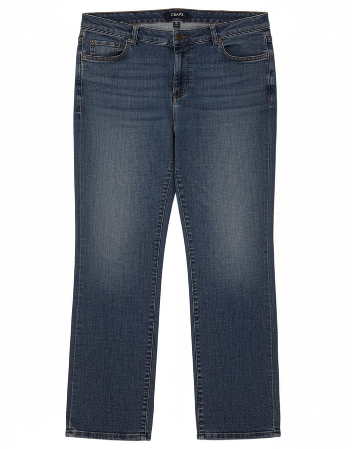 CHAPS Womens Straight Jeans US 16 2XL W38 L28 Blue Cotton