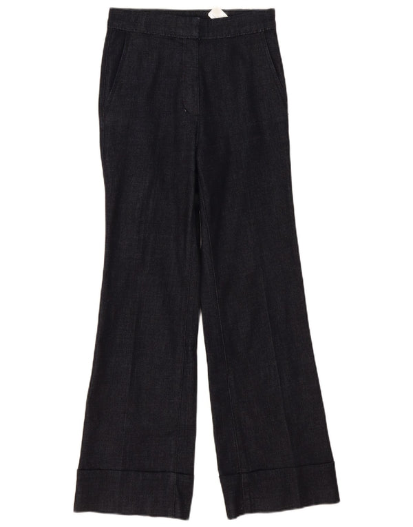 Spodnie Damskie Massimo Dutti Z Wysokim Stanem EU 34 2XS W24 L28 Granatowe