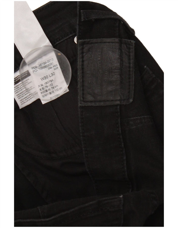Damskie jeansy Levi's 712 Slim W30 L30 Czarna bawełna