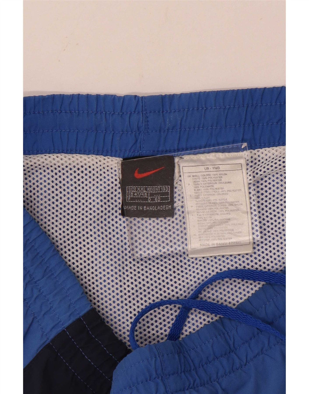 Męskie spodenki sportowe Nike 2XL Niebieski nylon z blokami kolorów