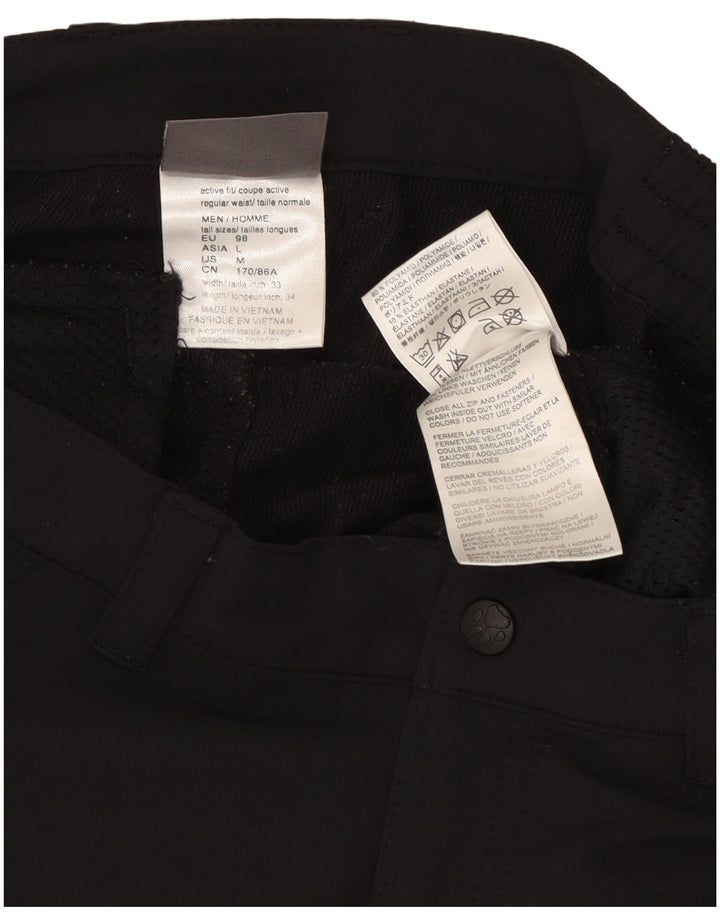 Damskie proste spodnie cargo Jack Wolfskin, średnie W30 L33, czarny poliester
