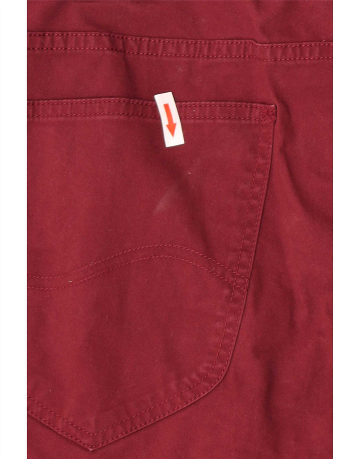 Męskie szorty Lee W38 XL Bordowa bawełna