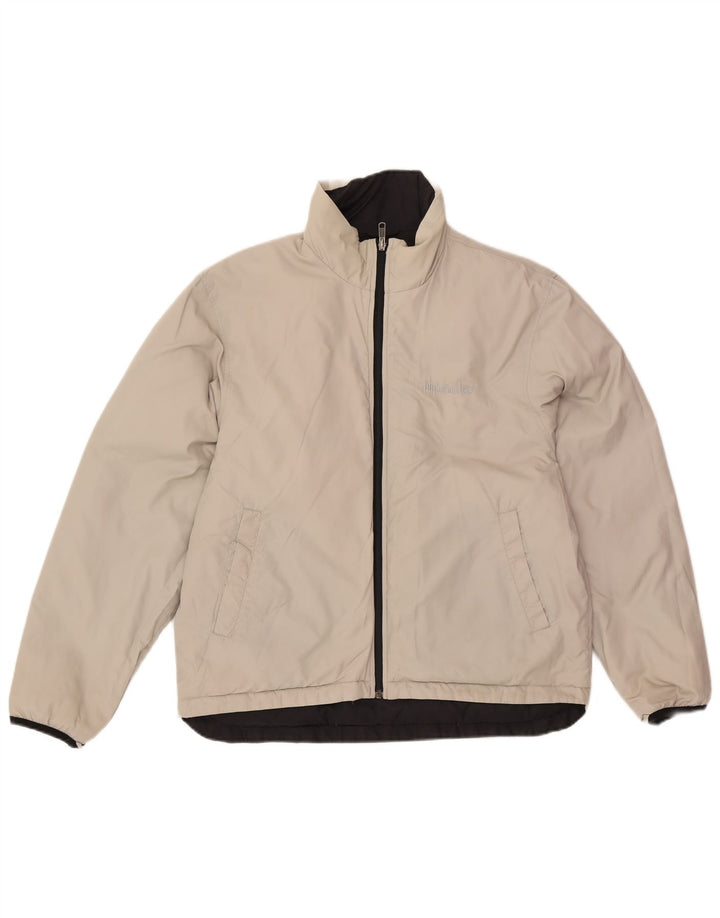 Dwustronna wyściełana kurtka męska Timberland UK 40, duża, czarna nylonowa