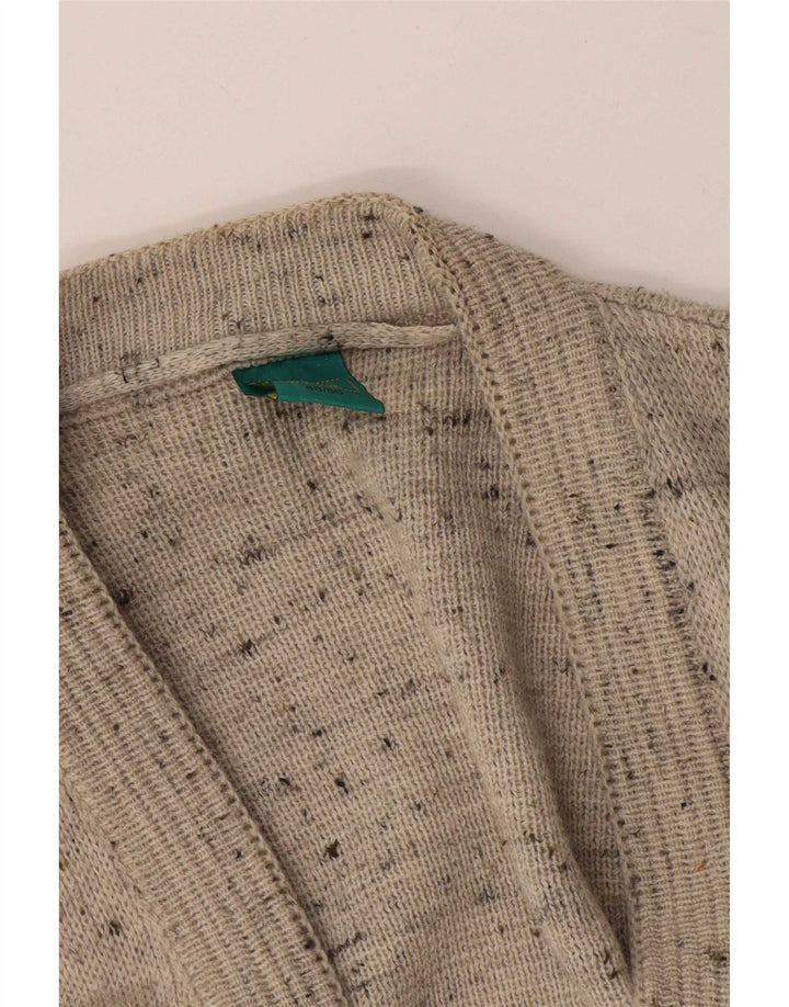 Canda Męski sweter kardigan IT 48/50 Średni szary geometryczny akryl