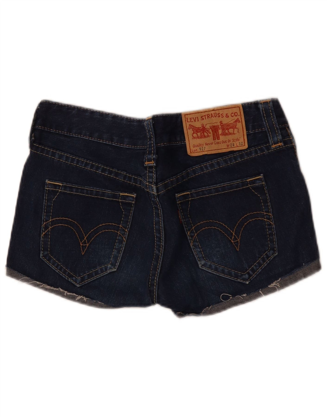 Damskie spodenki jeansowe Levi's 927 W28 Średni granat