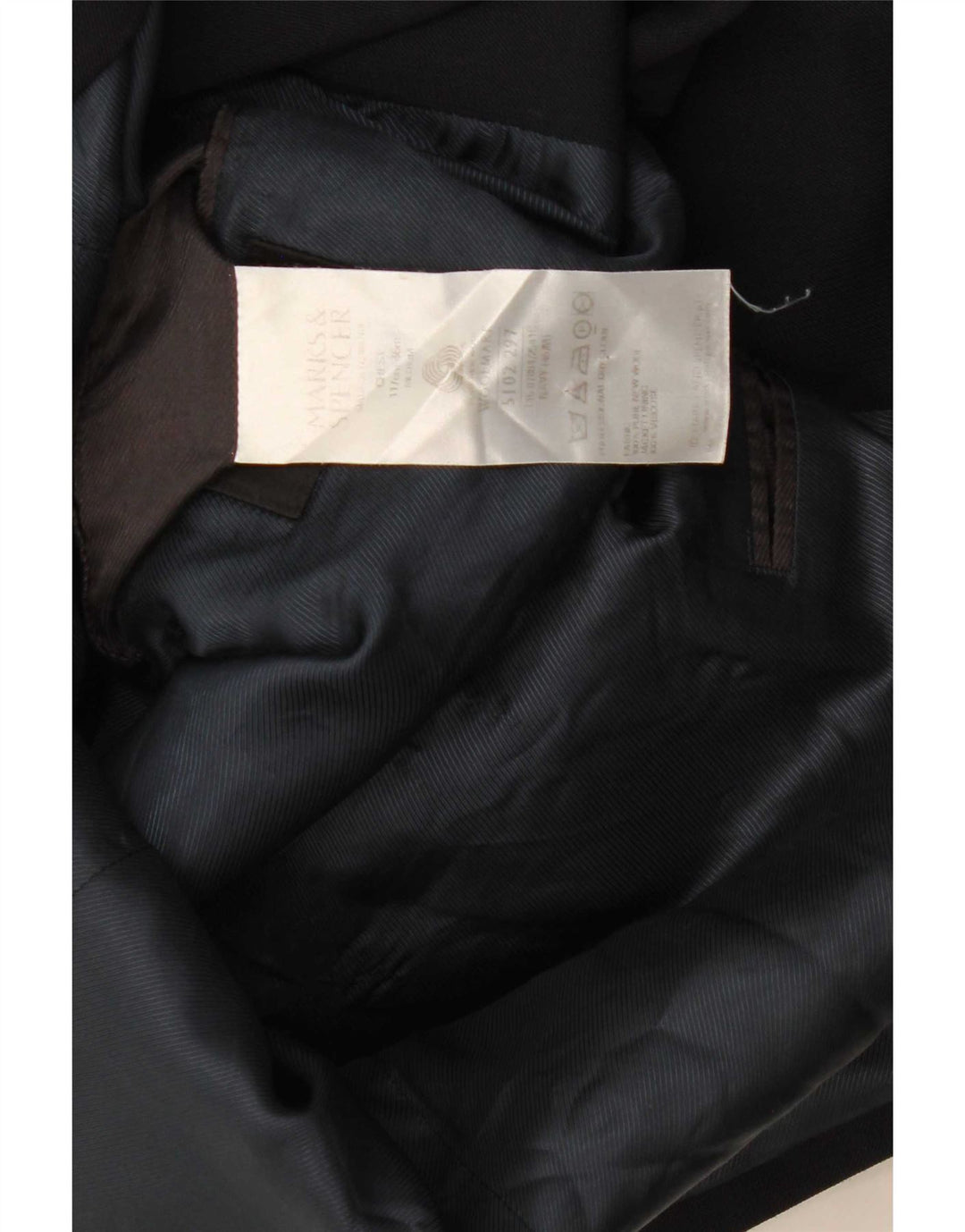 Marks & Spencer Męska marynarka dwurzędowa UK 46 XL granatowa