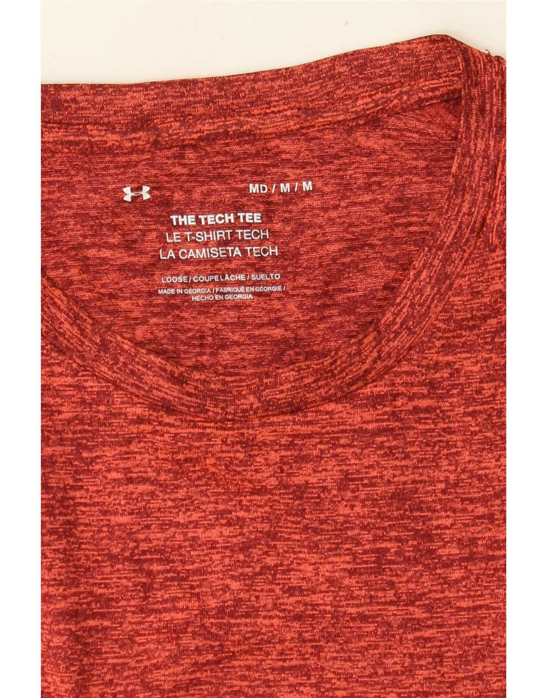Koszulka męska Under Armour, średnia, czerwona, nakrapiana
