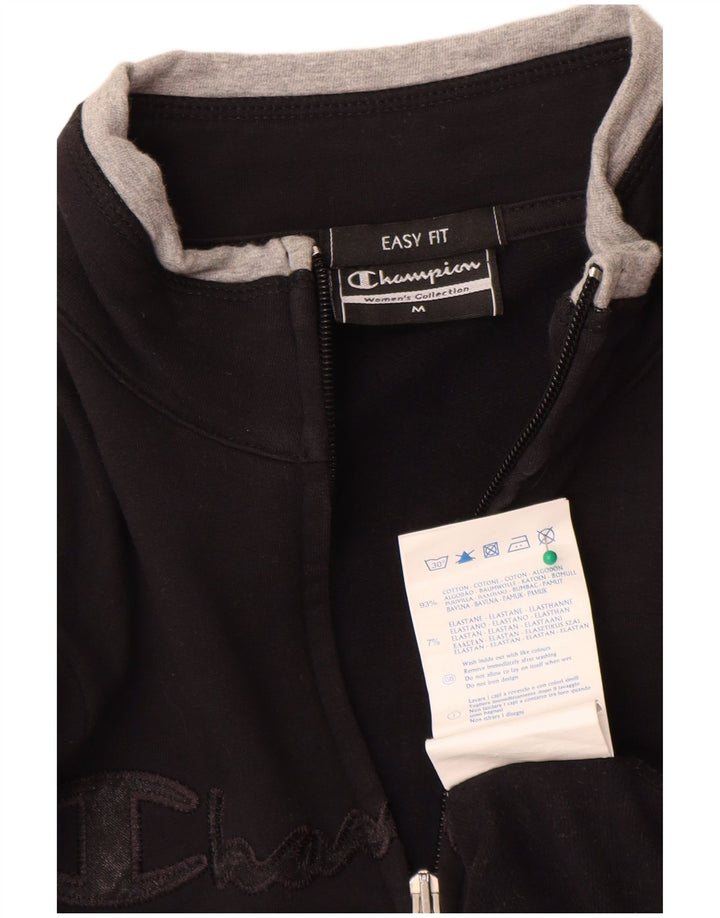 Damska kurtka dresowa Champion Easy Fit Graphic UK 14 Medium Black