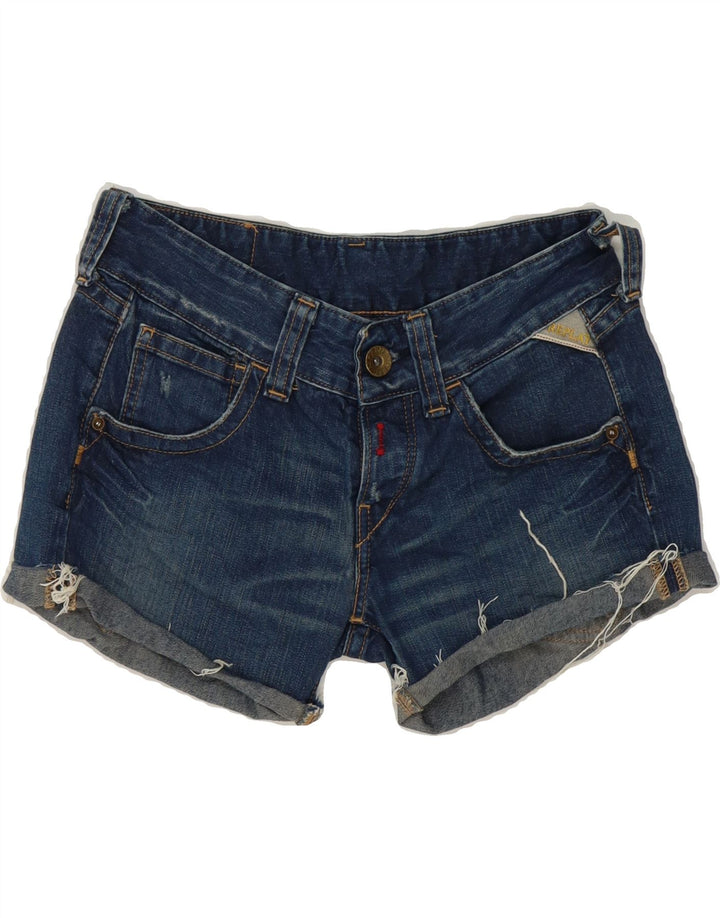 REPLAY Womens Denim Shorts W28 Medium Blue Vintage Replay and Second-Hand Replay from Messina Hembry 