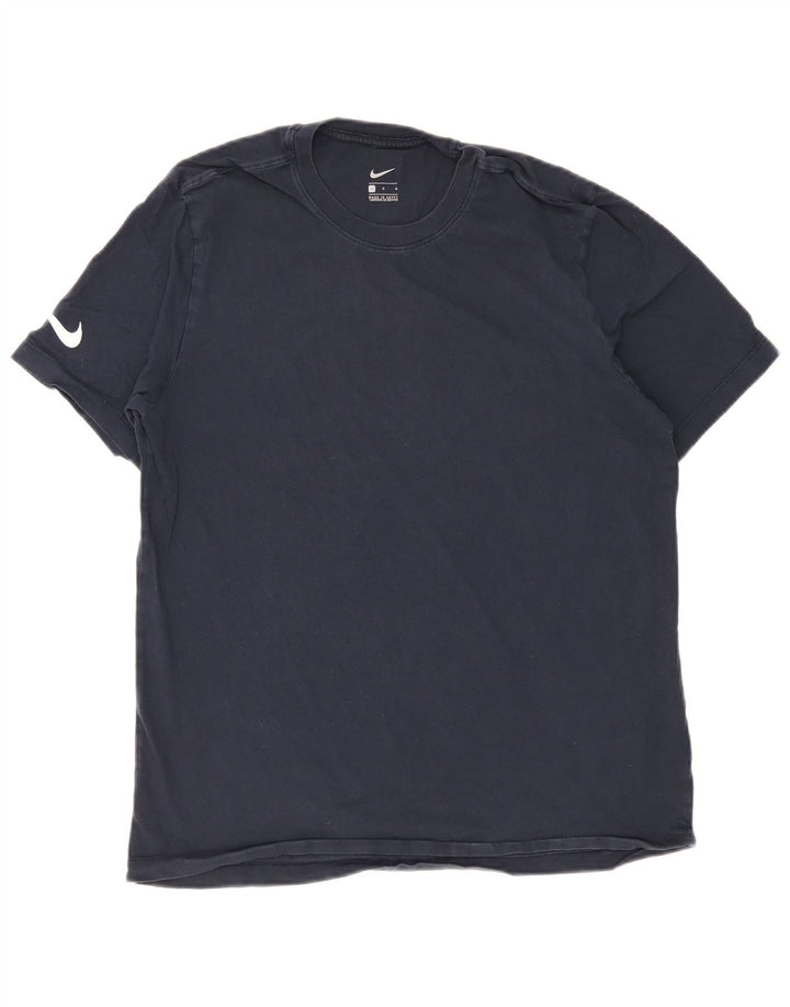 T-shirt męski Nike, duży, granatowy, bawełniany