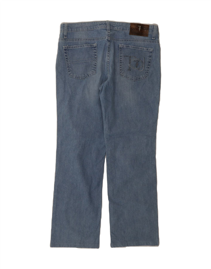 TRUSSARDI Womens Straight Jeans W31 L27 Blue Cotton Vintage Trussardi and Second-Hand Trussardi from Messina Hembry 