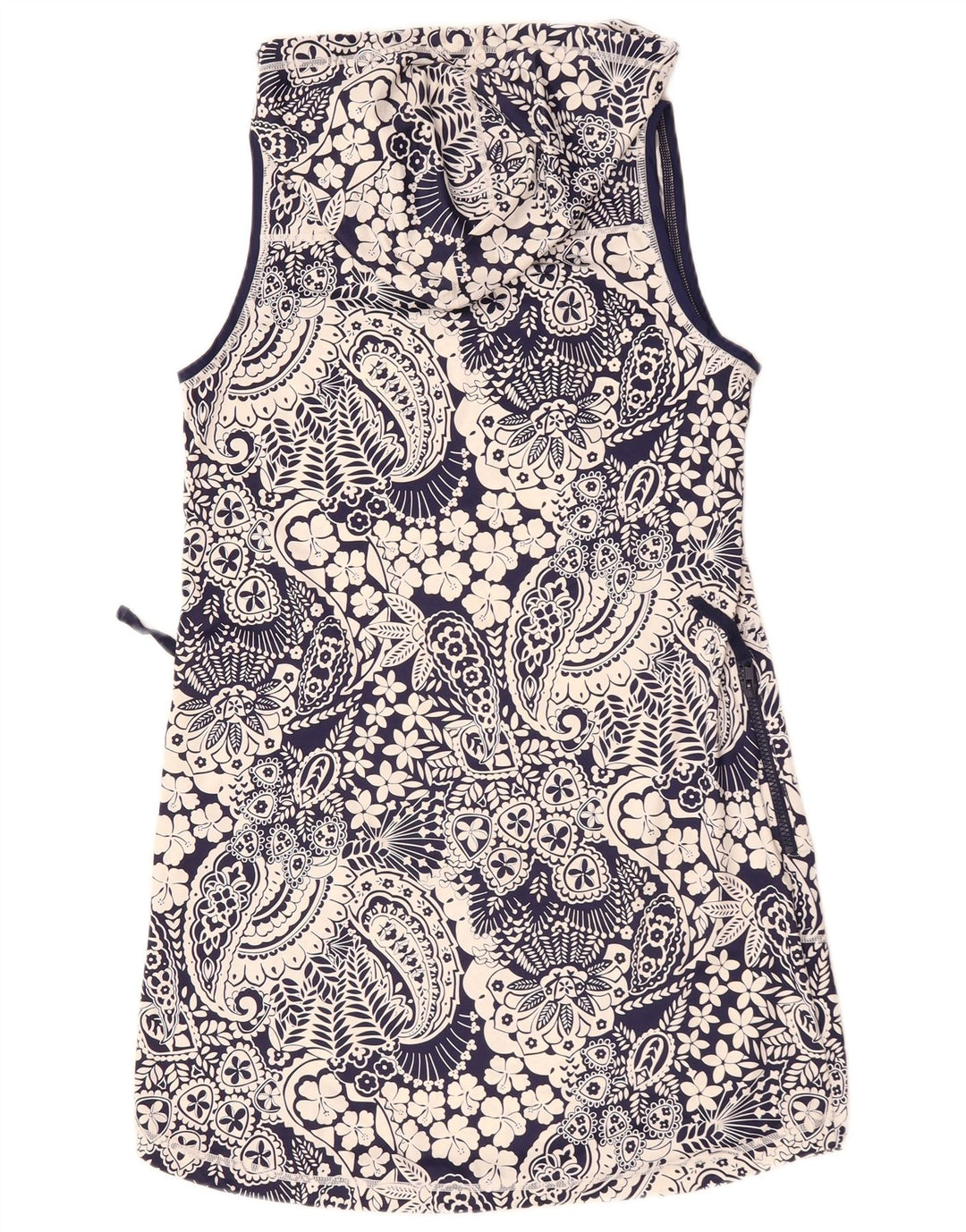 Damska bluzka bez rękawów Tommy Bahama Top UK 10, mała, granatowa, nylonowa