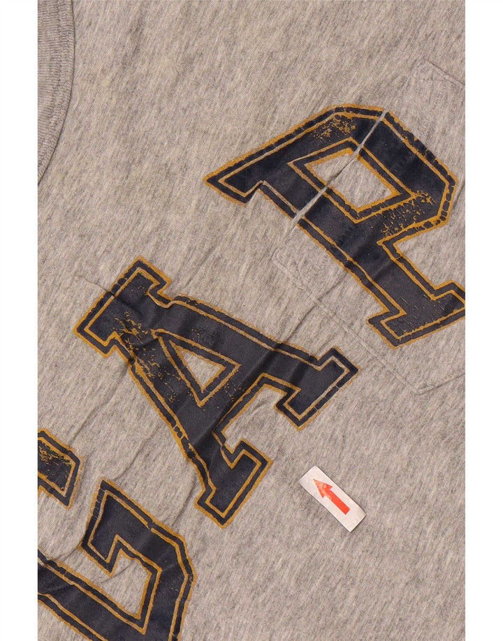 Męski T-shirt z grafiką Gap, duży, szary